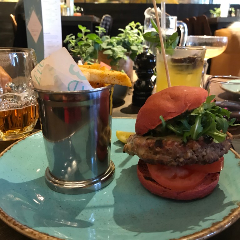 D&M Burger with Louisiana fries