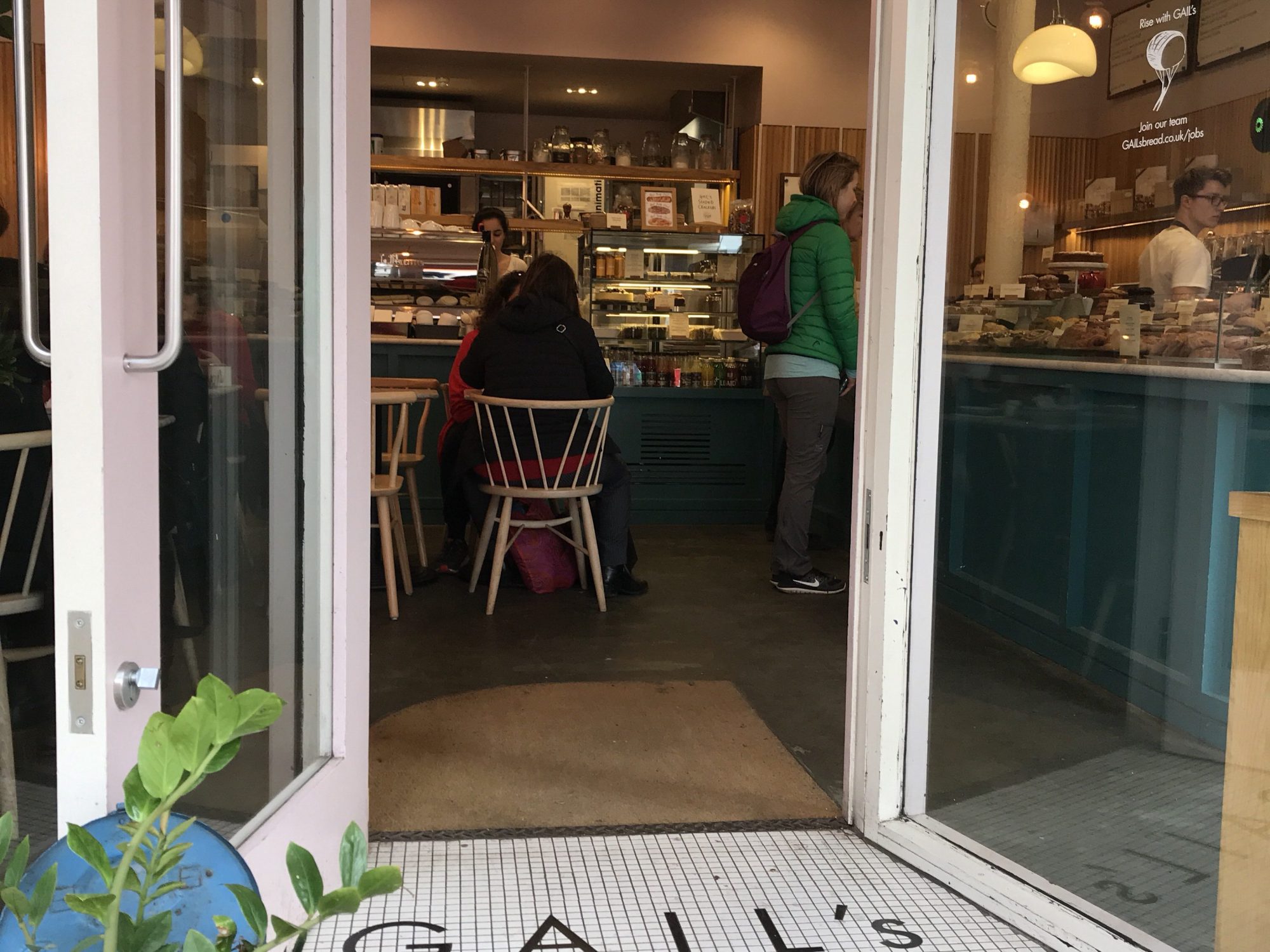 Entrance to Gail's Bakery, St Albans City