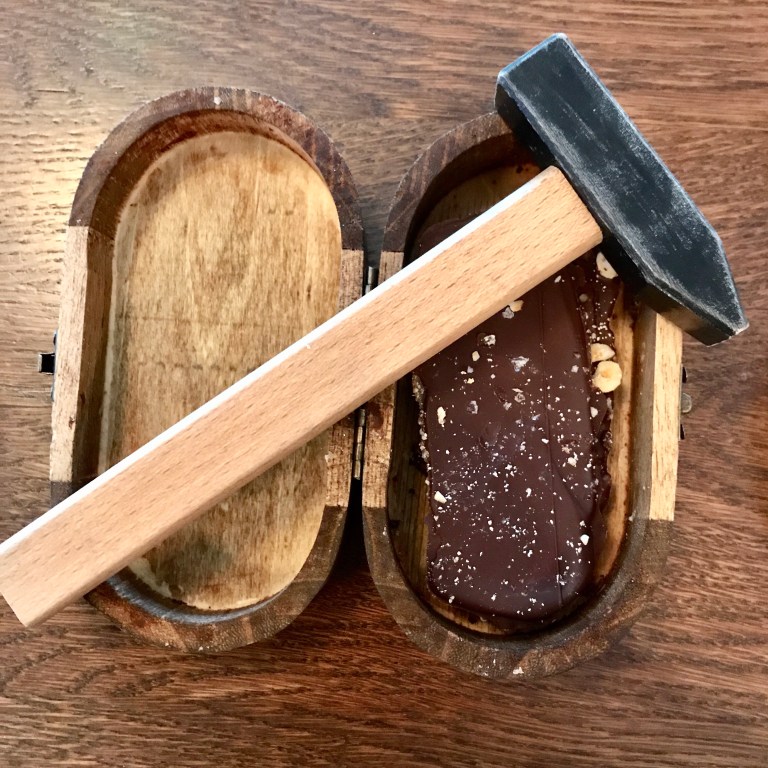 salted caramel chocolate slab