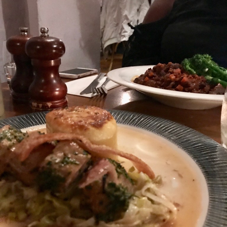 Herb crusted pork fillet