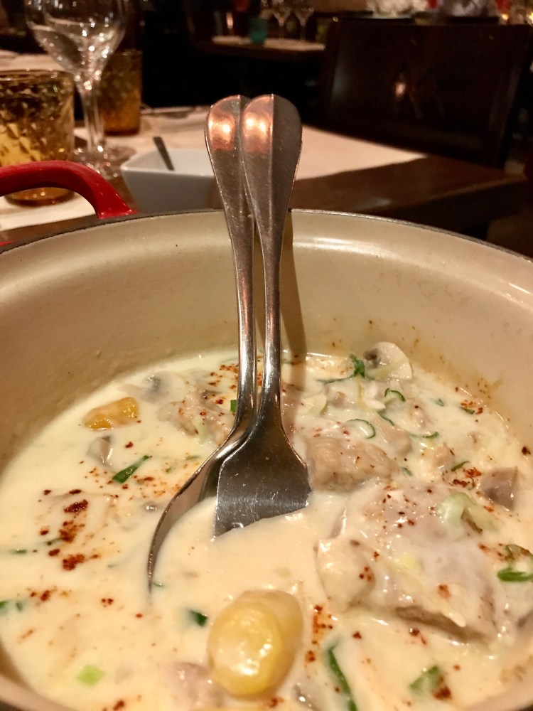 Veal Blanquette with vanilla and lemongrass, with flavour fried rice