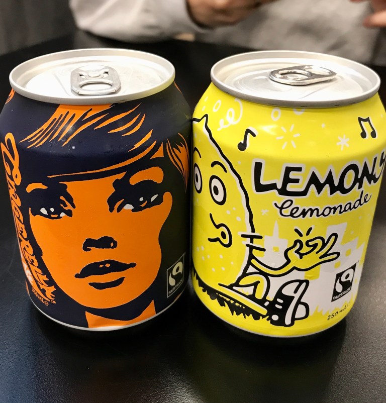 soft drinks lemony lemonade and Gingerella Ginger Ale