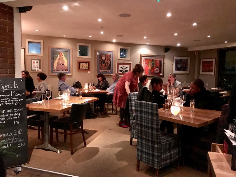 Inside London Street Brasserie, Reading Berkshire