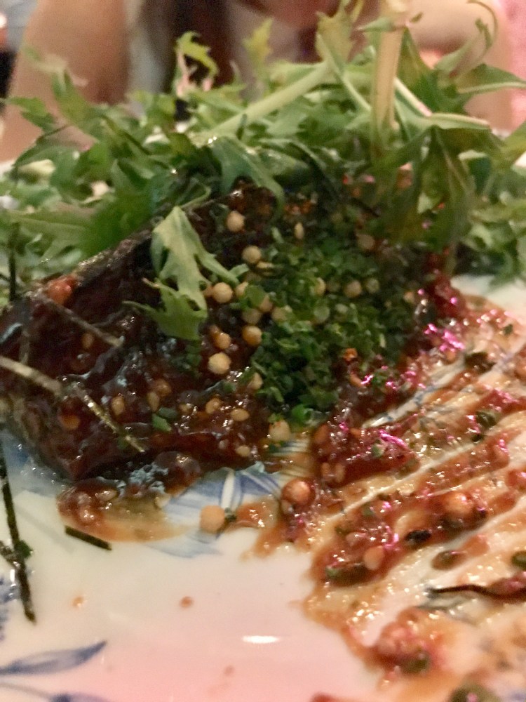 Aubergine – 4 miso – bubu arare