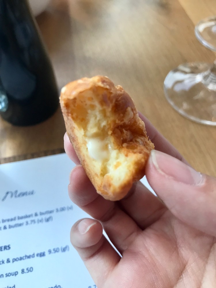 Cheesey profiteroles