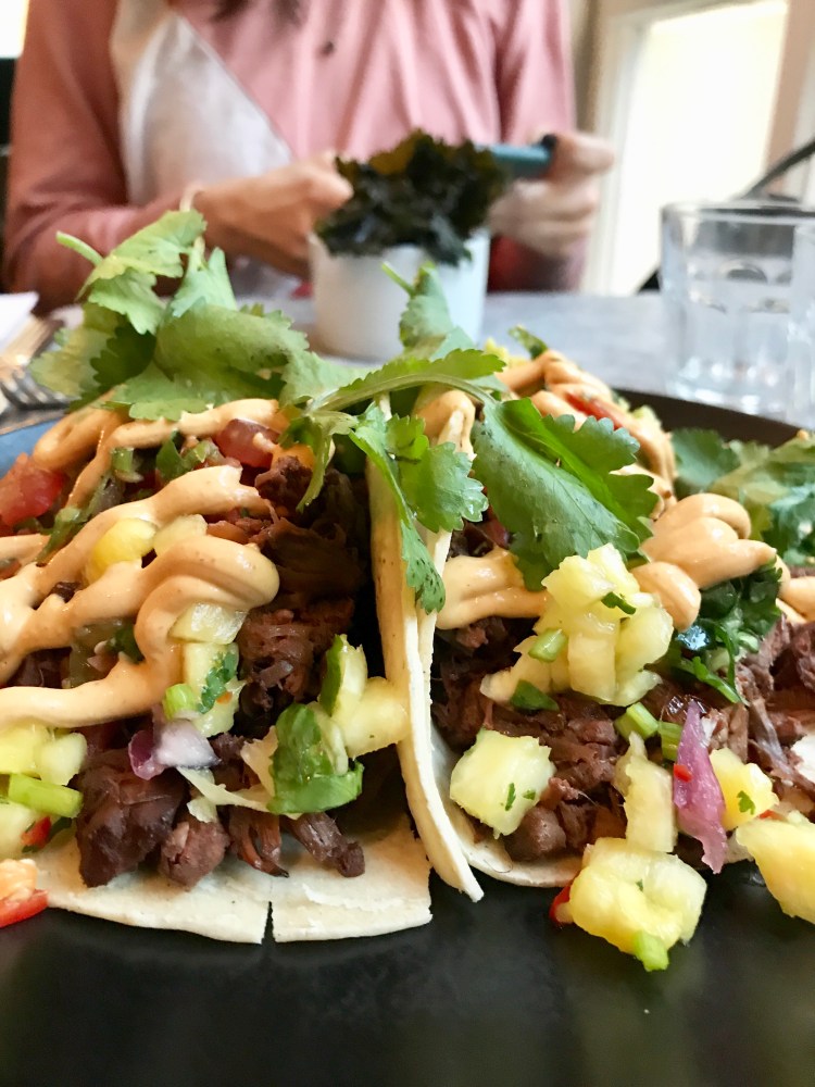 jackfruit tacos with pineapple salsa
