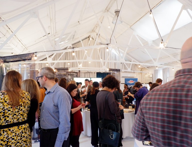 Guests arriving to the event hall