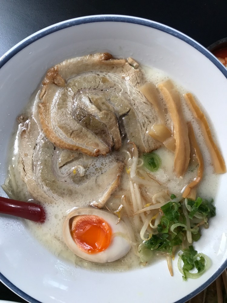 Flay lay of my Tonkotsu Ramen