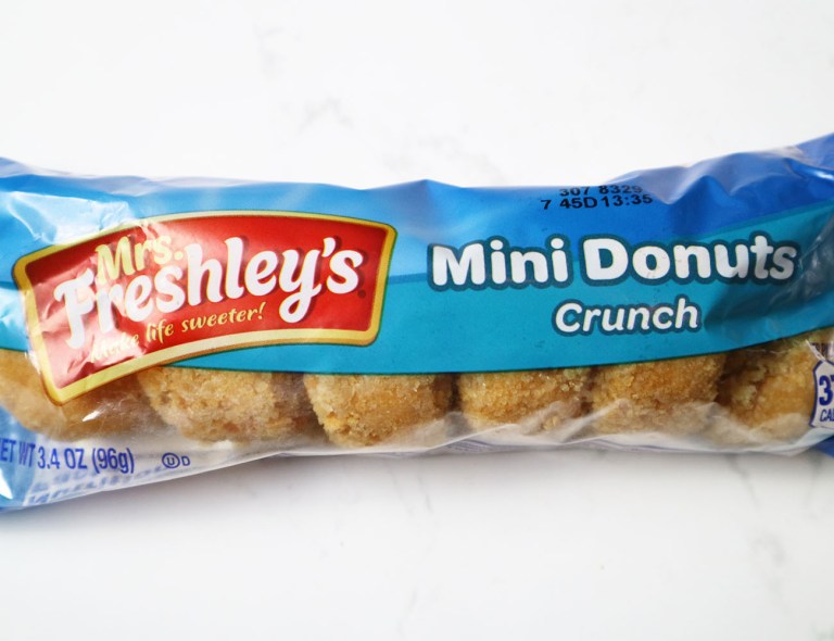 Mini donuts in its packet