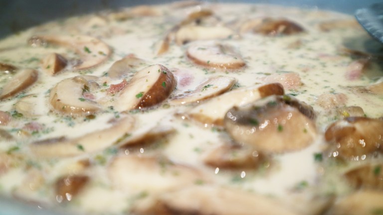 Combining the mix altogether in the saucepan