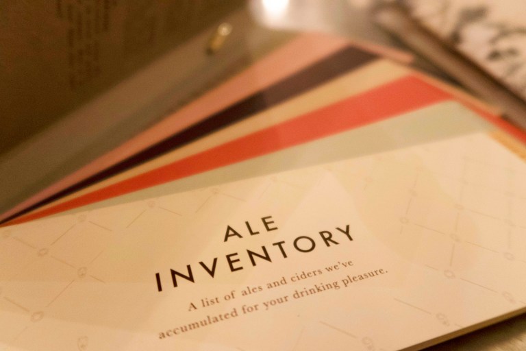 A booklet full off ales