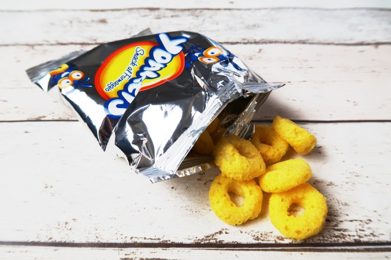 Crispy cheesy hoops