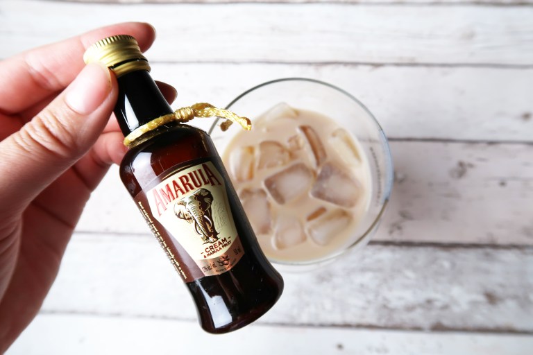 Amarula, cream & marula fruit in ice